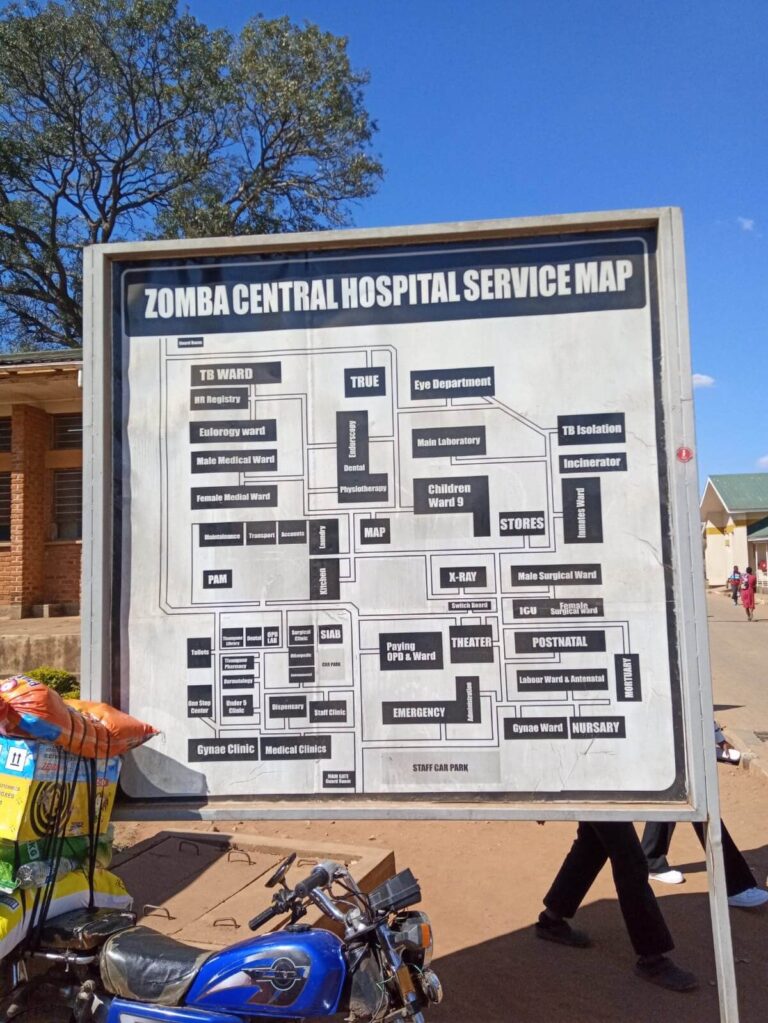 De plattegrond van het ziekenhuis